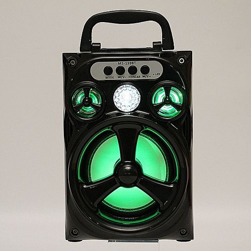 LED Bluetooth Wireless Portable USB/TF/AUX/FM Radio Stereo Outdoor Bass Speaker HT-S