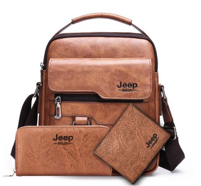 3 In 1 Leather Messager Bag