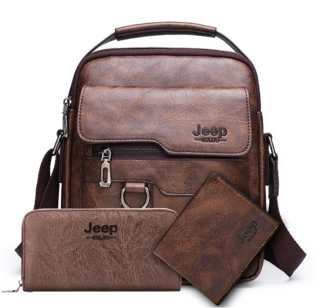 3 In 1 Leather Messager Bag