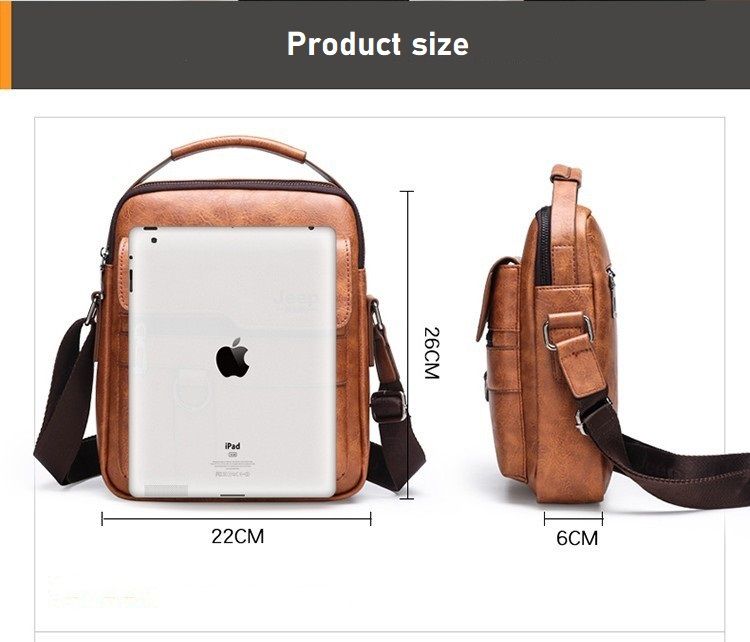 3 In 1 Leather Messager Bag