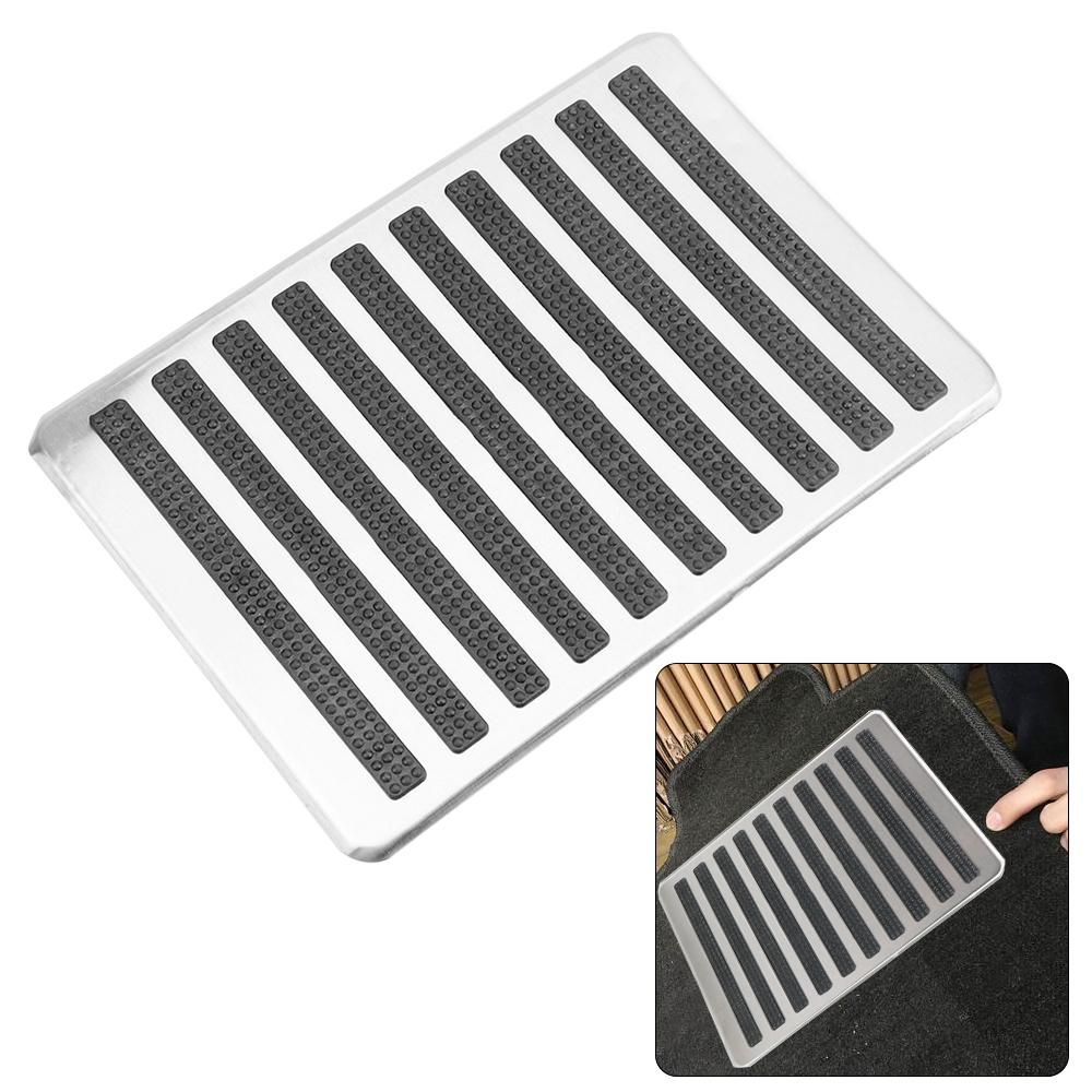 Car Carpet Mats Foot Heel Brake Pedal Floor Pad Patch Side Plate Universal Stainless Steel/PVC Automotive Accessories Interior