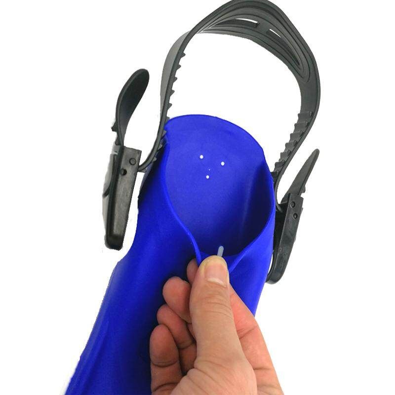 Adult Swimming Fins Snorkeling Foot Flipper Floating Training Fins Swimming Paddles Water Sports Adult Blue Black L / XL