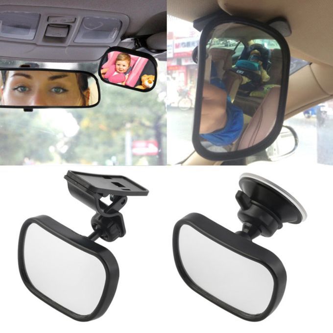 360 Degree Rotary Safety Suction Cup Car Back Seat-Black