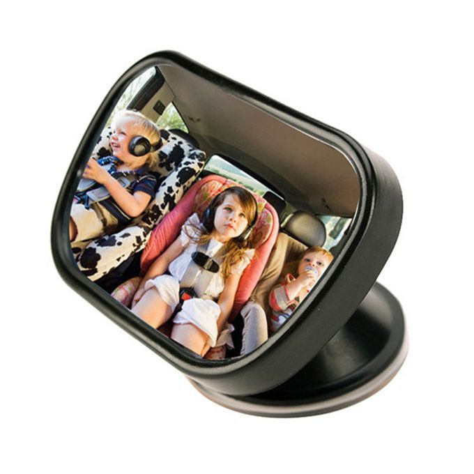 360 Degree Rotary Safety Suction Cup Car Back Seat-Black