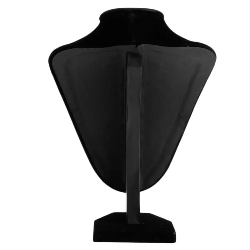 Faux Leather/Velvet Mannequin Jewelry Necklace Display Holder Neck Bust Stand Showcase Show Decorate