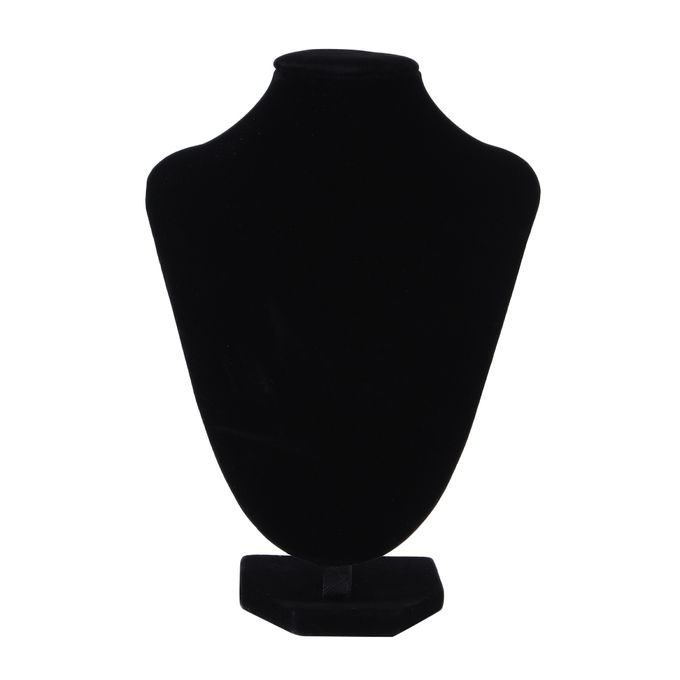 Faux Leather/Velvet Mannequin Jewelry Necklace Display Holder Neck Bust Stand Showcase Show Decorate