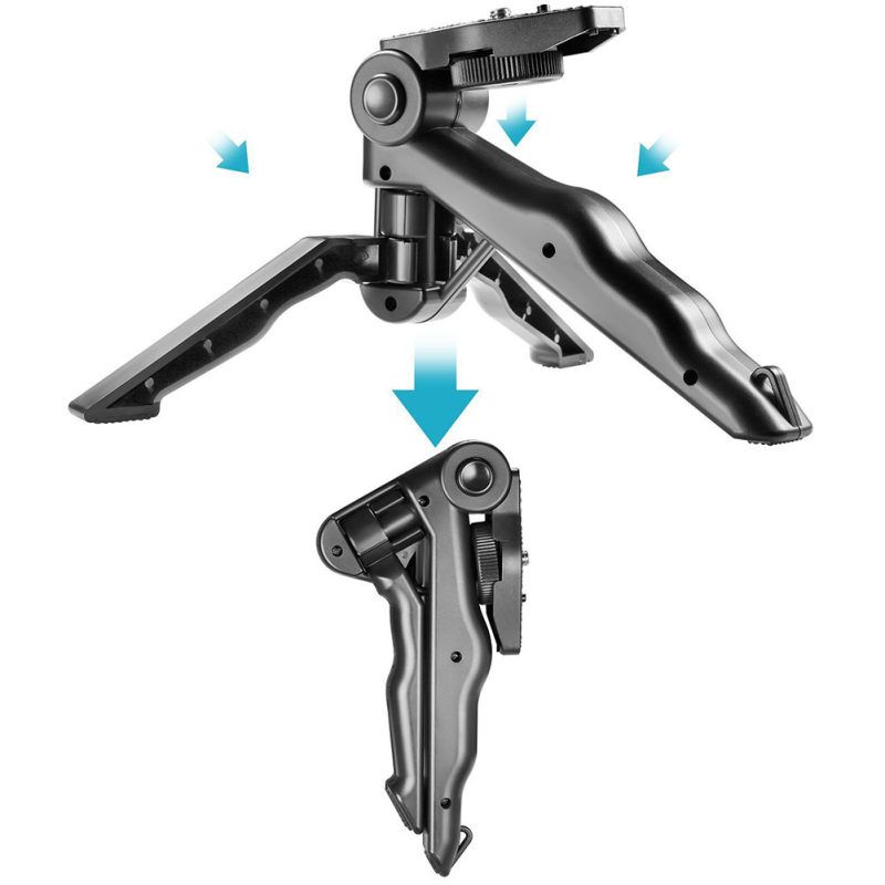 Universal Rotary Mini Camera Tripod Handheld Desk Top Phone-