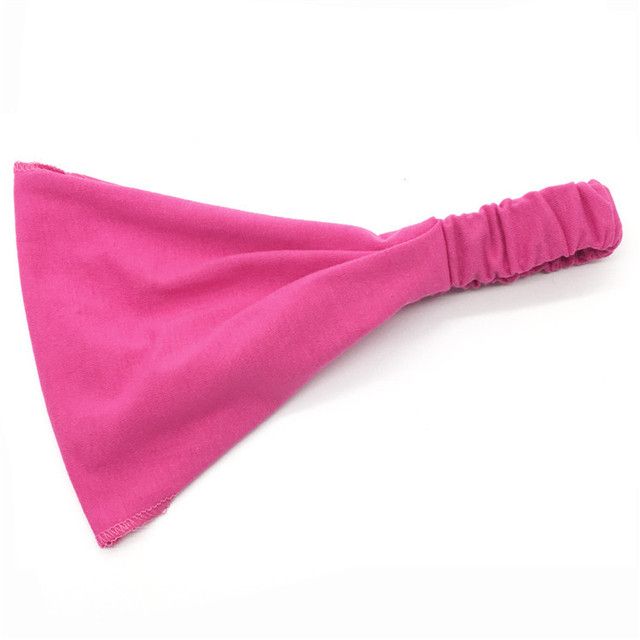 Solid Elastic Stretch Wide Hairband Women Lady Girl Yogo 6