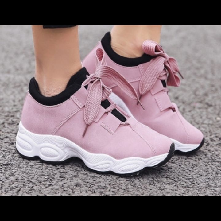Women's Classic Shake Shoes All-Match Street Sneakers Sneakers (37-40) - Pink