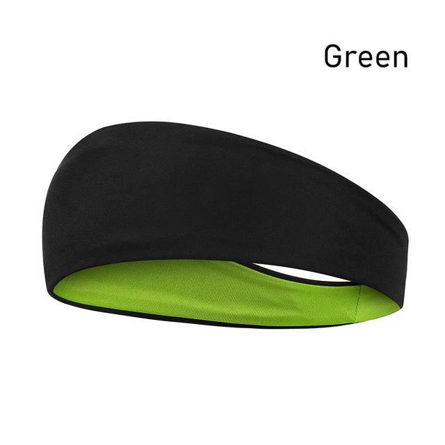 Sport Hairbands Men Women Sweatband Sports Elastic Green