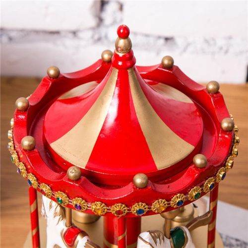 2pcs Beautiful Carousel Music Case Music Case Music Box