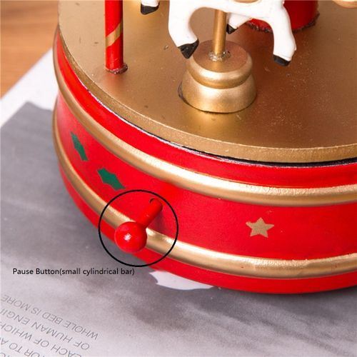 2pcs Beautiful Carousel Music Case Music Case Music Box