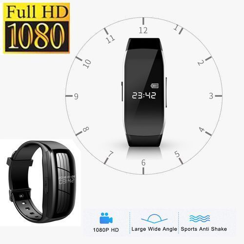Mini Camera Hd1080p Digital Watch Wearable Camcorder Wristband Sports Dv Rechargeable Portable Monitor Body Cam Video Recorder - Mini Camcorders - -D5 Mini Camera