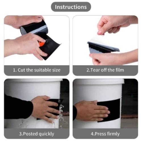 Adhesive Jimator Tape For Leakage Repair - Waterproof Bonding - 2pcs