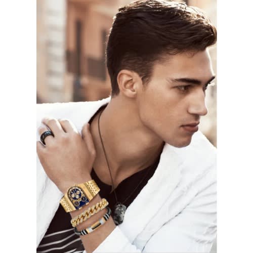 Wrist Watch Multi-time Zone - Gift Set For Him - Gold