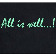 All Is Well Print T-Shirt - Black