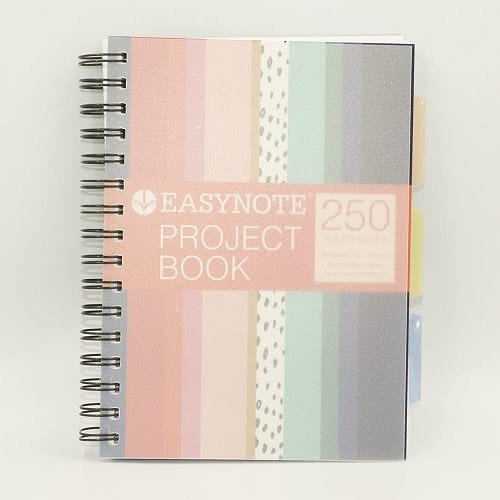 A5 4-in-1 Project Book 250 Ruled Pages