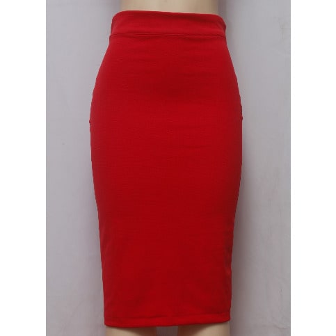 Panan Midi Pencil Skirt - Red
