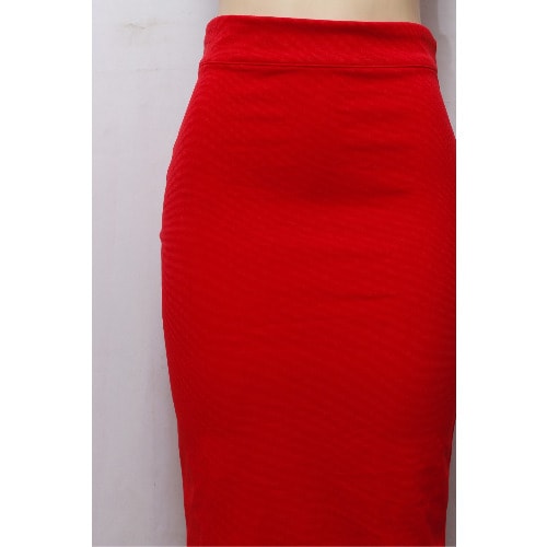 Panan Midi Pencil Skirt - Red