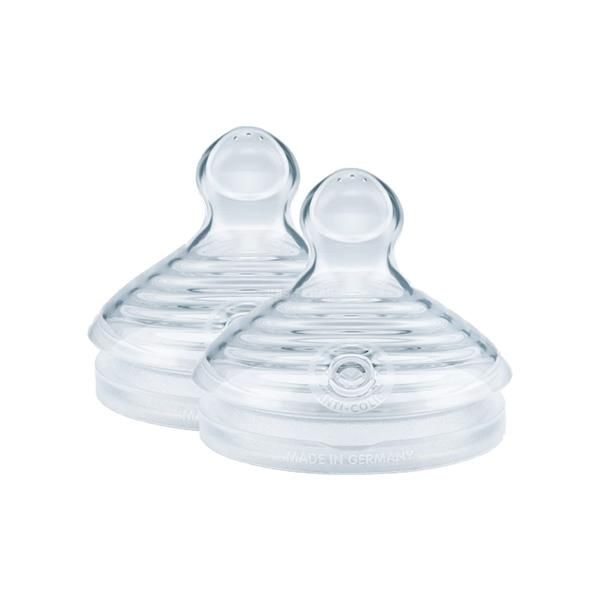 Nature Sense Silicone Teat 2pk Medium 6-18m