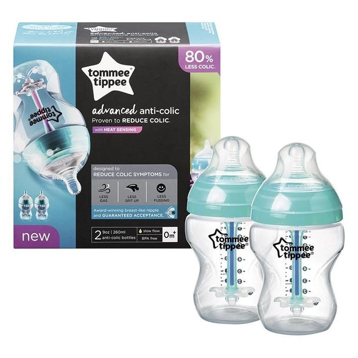 Advanced Anti-Colic Bottles Decorated 260ml 2Pk