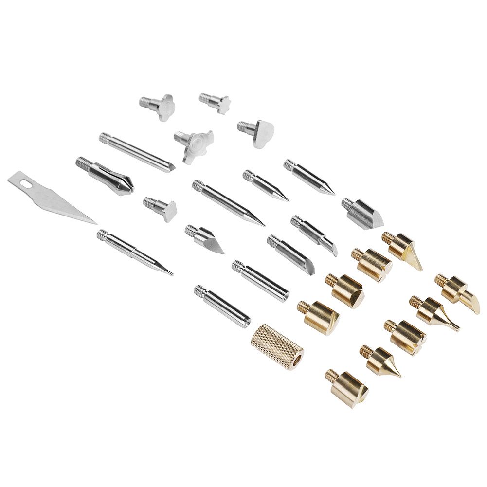 28 In 1 Wood Burning Pen Tips Set Soldering Iron Tip Set