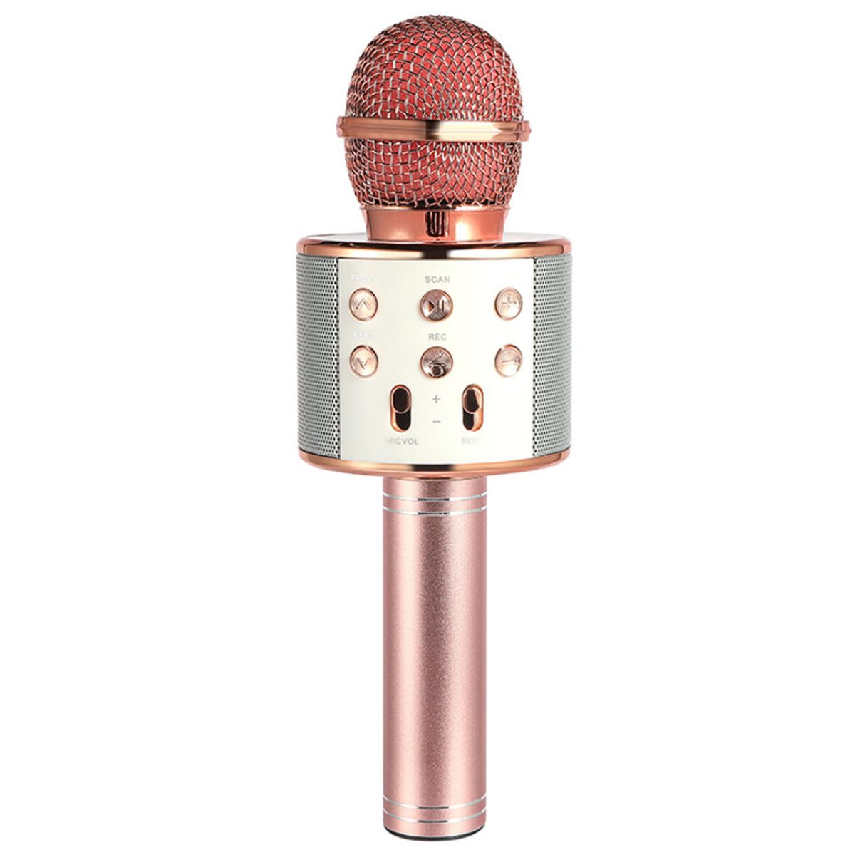 Kids 3 In1 Handheld Wireless Bluetooth Single Microphone Karaoke USB Speaker Singing Player KTV Mic Record Music Children Toy