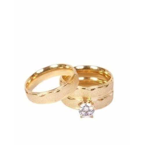 Wedding Ring Set - Gold