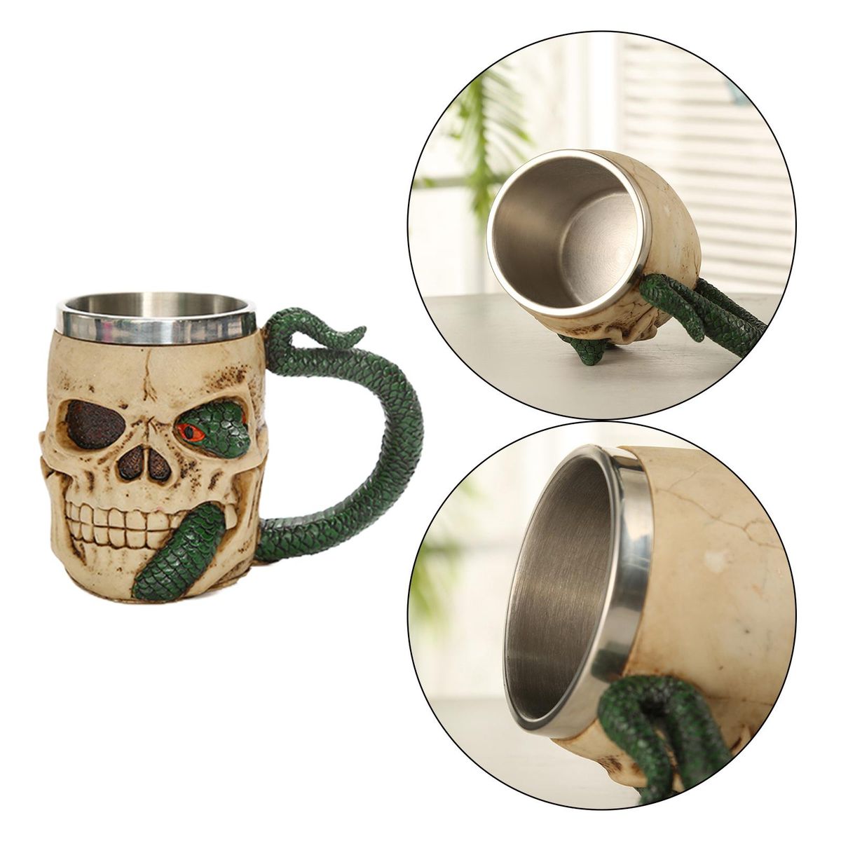 Coffee Cup Skull Mug Ub Bar Decoration  Mug