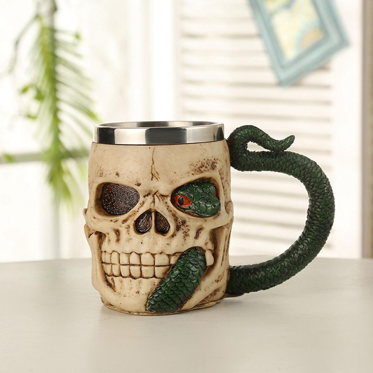 Coffee Cup Skull Mug Ub Bar Decoration  Mug
