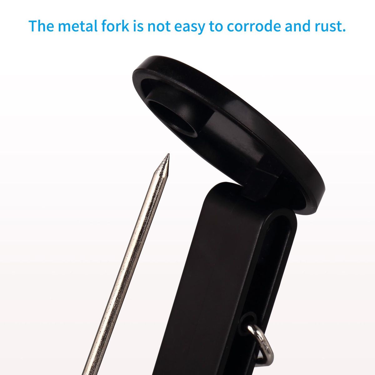 KW-trio Desk Receipt Holder Spike Stick with Hook Safety Protective Cover Design Check Spindle Bill Notes Paper Memo Fork Restaurant Ticket Holder