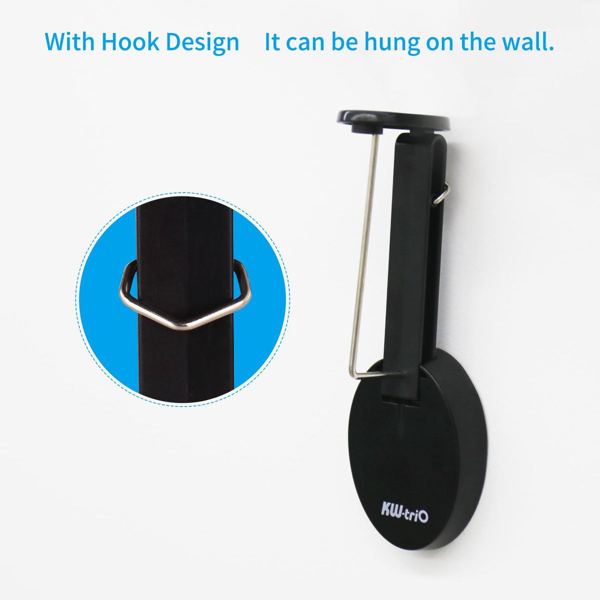 KW-trio Desk Receipt Holder Spike Stick with Hook Safety Protective Cover Design Check Spindle Bill Notes Paper Memo Fork Restaurant Ticket Holder