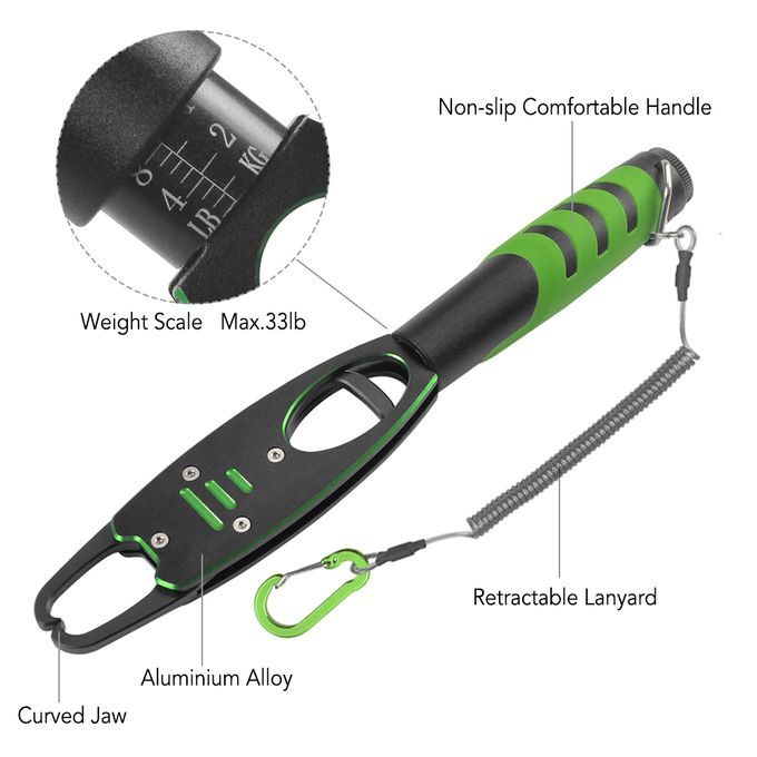 Portable Fish Lip Grabber Gripper Aluminium Alloy Fishing