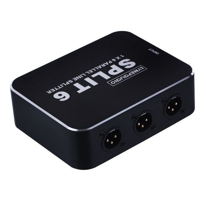 Stereo Audio Signal XLR Balanced 6 Input Switcher Converter Splitter