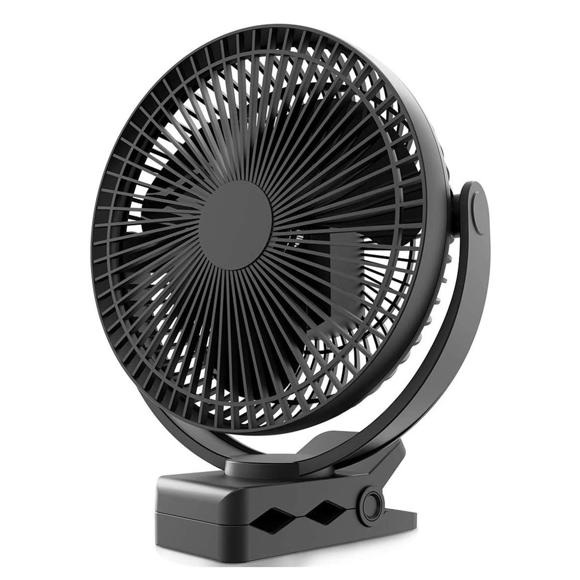 Portable Fan 10000MAh Rechargeable USB Desk Fan Black