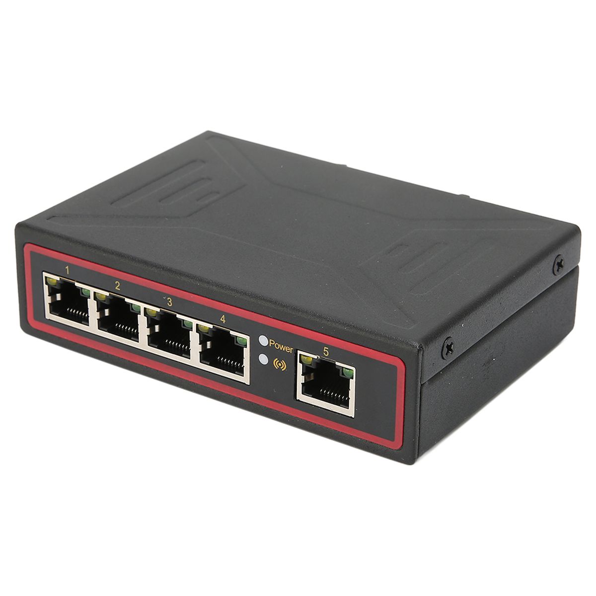 5 Port Ethernet DIN Rail Switch DIN Rail Mounting