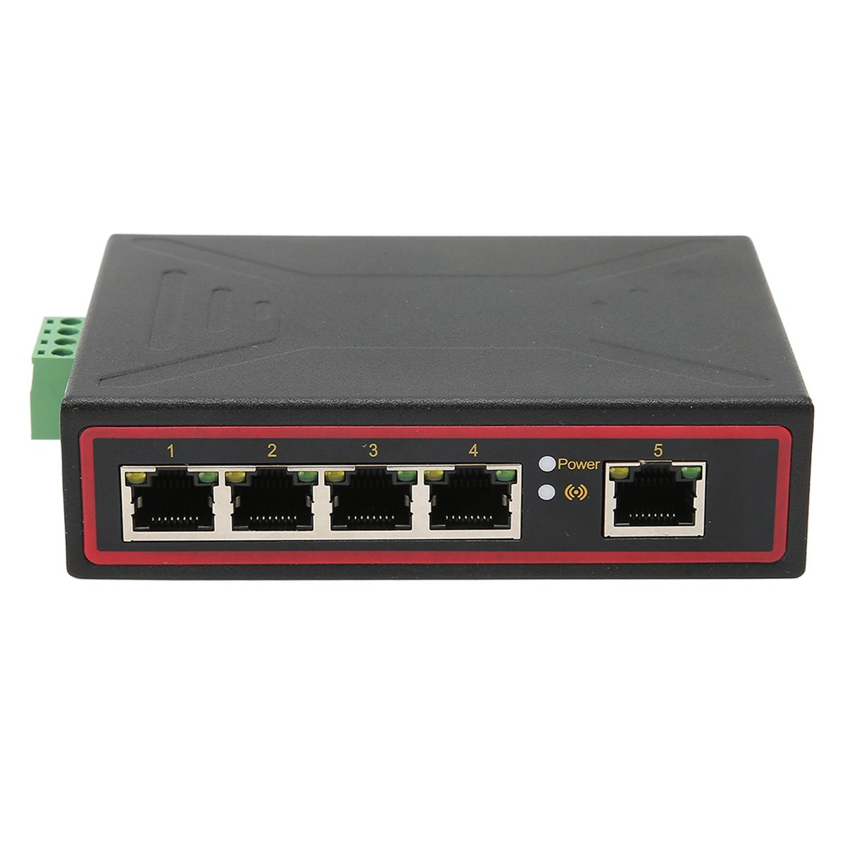 5 Port Ethernet DIN Rail Switch DIN Rail Mounting