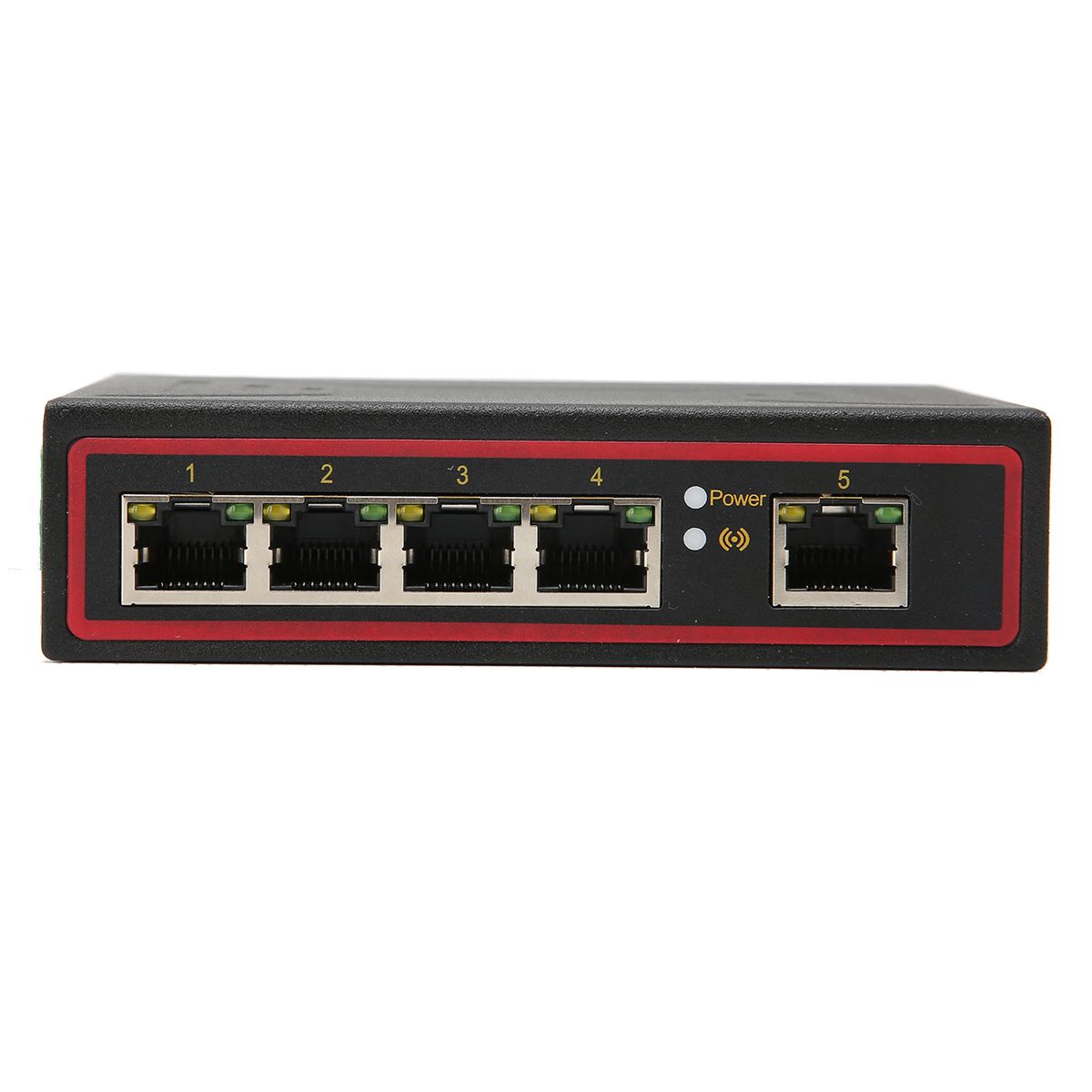 5 Port Ethernet DIN Rail Switch DIN Rail Mounting