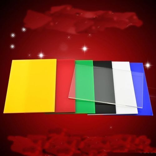 5Pcs Red Square Plexiglass Acrylic Plate Plastic 2mm Thick Laser Cut