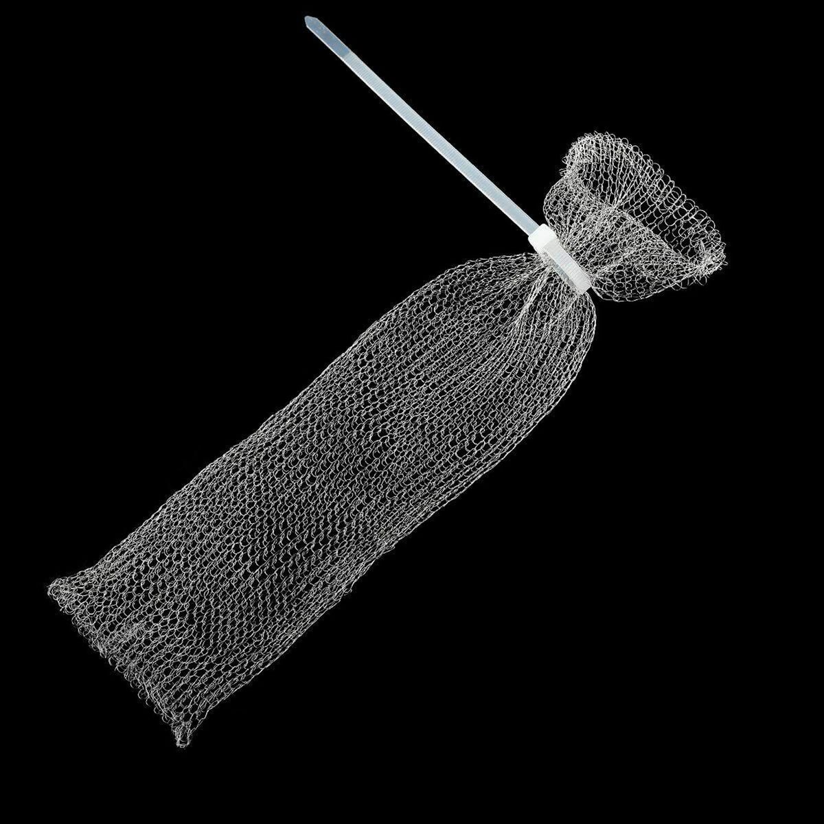 12Pcs Lint Traps with 12 Ties Attach to Washer Sink Hose Stainless Steel Lint Catcher From Clogging
