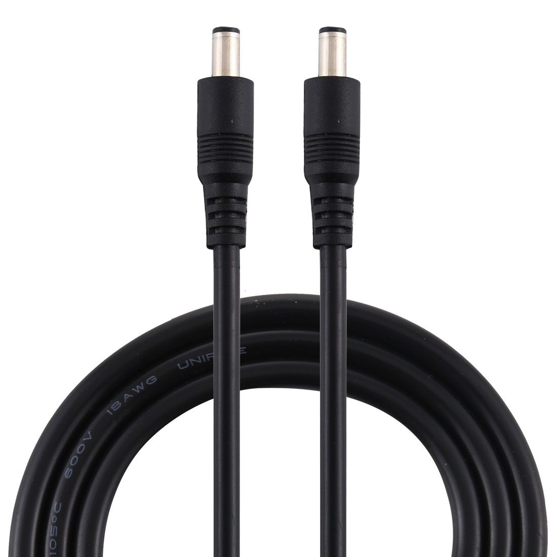 8A DC Power Plug 5.5 X 2.1mm Male To Male Adapter Connector Cable(Black)