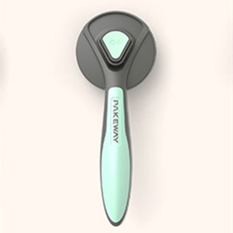 Pet Comb Automatic Dog Comb Self-cleaning Brush Cat Grooming Tools Dog Pet Grooming Supplies Electric Lice Comb Dog Groomer-Green