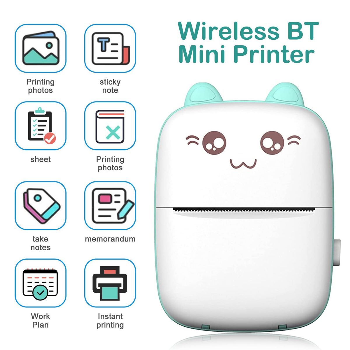 Portable Wireless Bluetooth Mini Printer