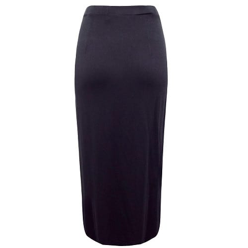 Adini Pull On Jersey Pencil Skirt - Black