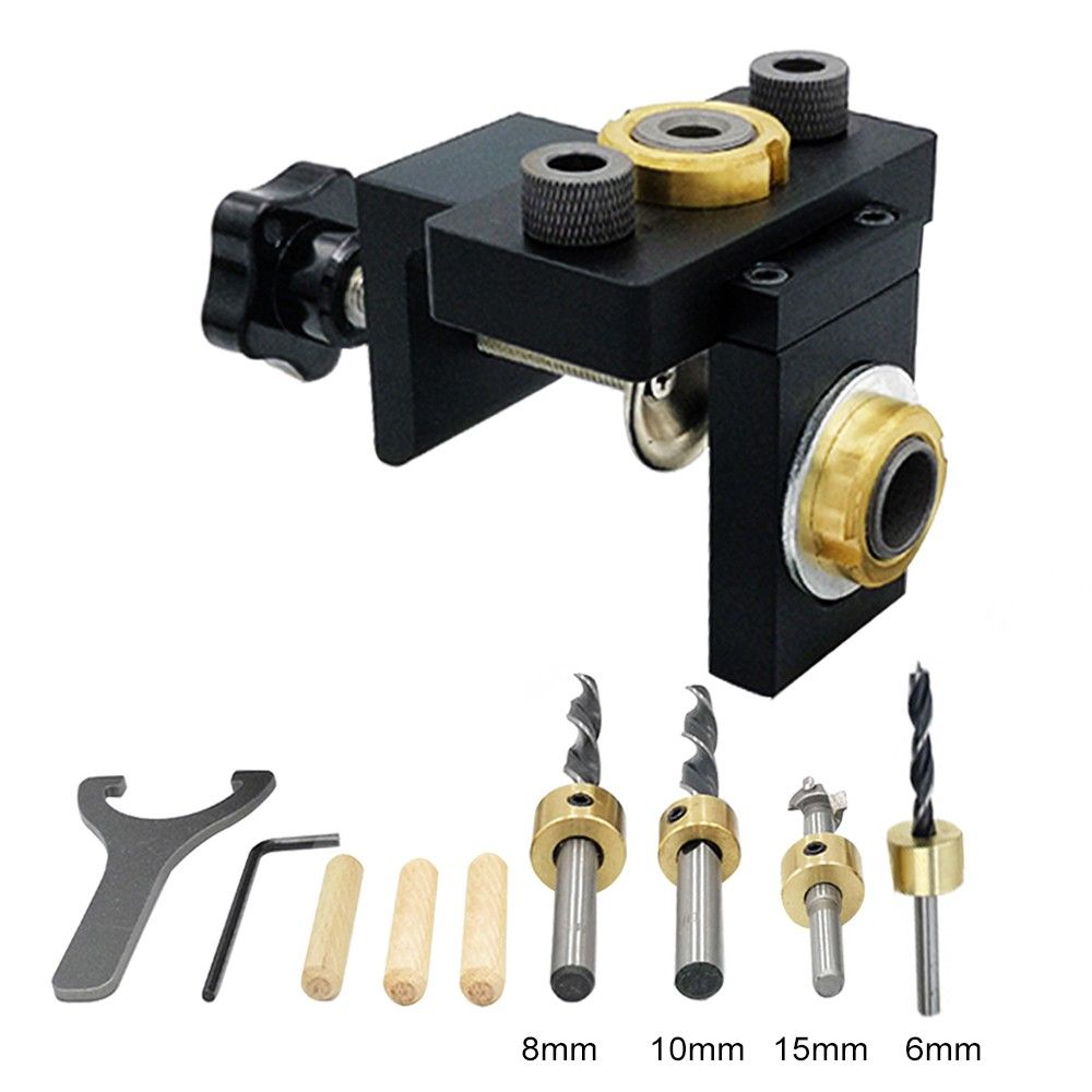 Doweling Jig Pocket Hole Jig Kit Wood Vertical Drilling