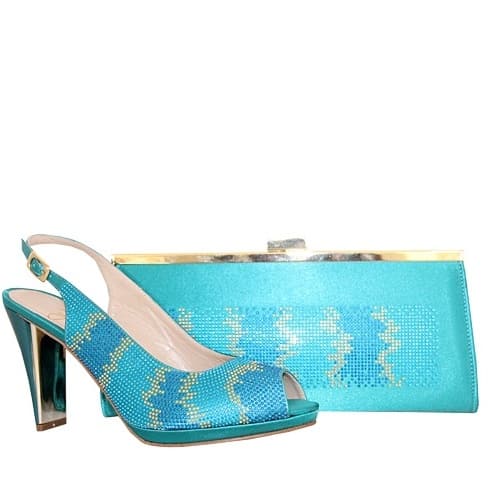 Essere Supremo Shoe and Bag with Accessories - Teal