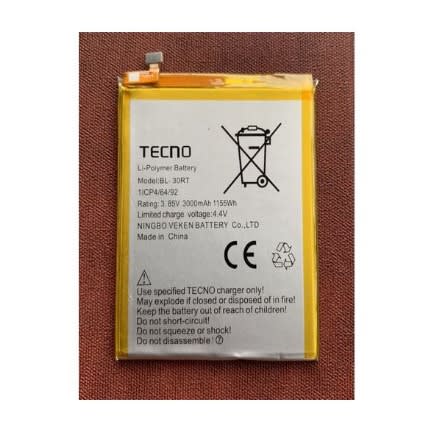 Replacement Battery For Tecno K7 / W5 30rt