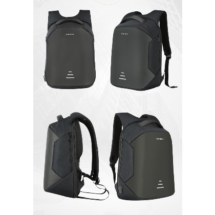 Unisex Anti Theft Backpack - Black