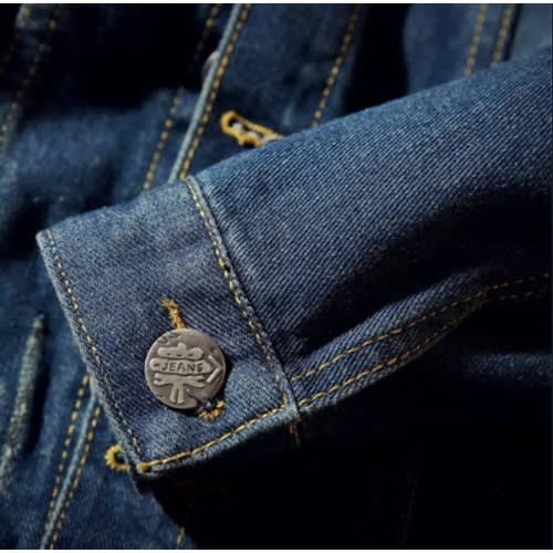 Jeans Jacket Fleece- Blue Denim