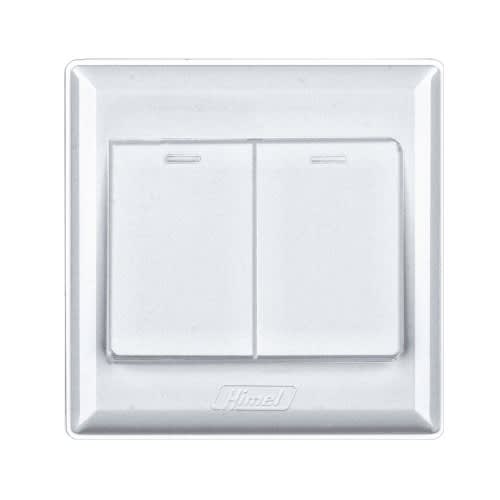 Himel Switch - Advanced Series - 10Ax - 250 V - 2 Way || HWDA2S2M - Metallic